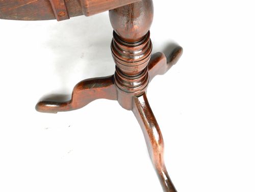 ANTIQUE OAK COUNTRY FURNITURE 18THC TRIPOD TILTING TABLE ENGLISH C176080 - ADDITIONAL PHOTO 4