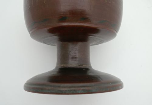 ANTIQUE TREEN 19THC SCANDINAVIAN PAINTED CEREMONIAL BOWL DATED 1841 - ADDITIONAL PHOTO 4