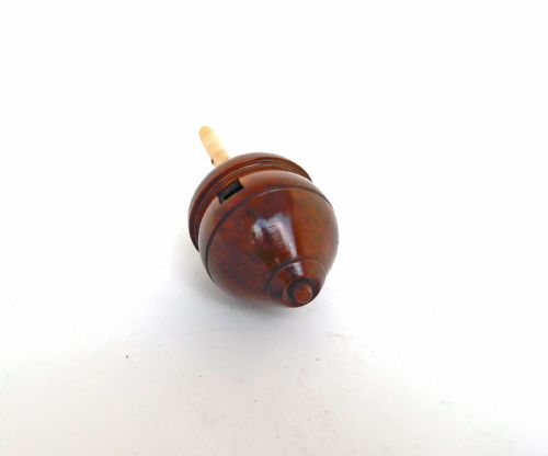 ANTIQUE EARLY TREEN 19THC COQUILLA NUT BONE CHILDS SPINNING TOP ENGLISH C184060 - ADDITIONAL PHOTO 2
