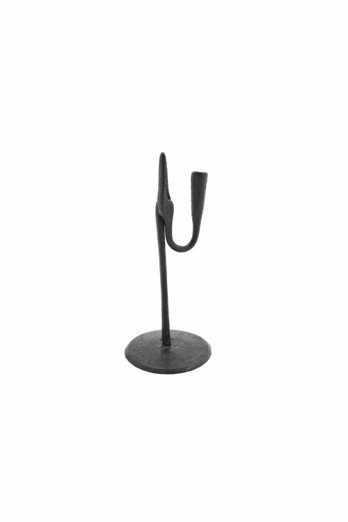 antique metalware lighting 18thc iron rushnip candleholder english c1780c1800 - CATEGORY: ANTIQUE LIGHTING - DATED 18TH CENTURY