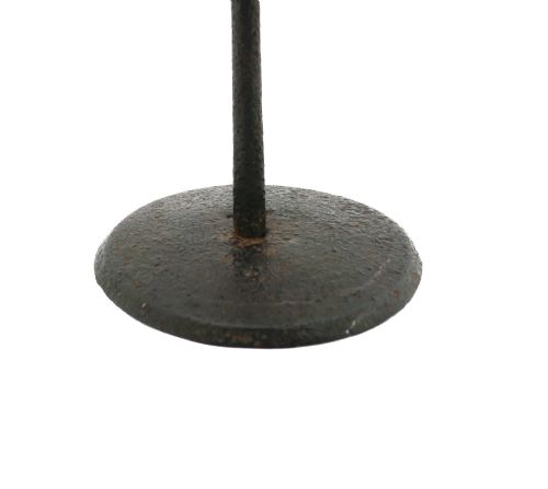 ANTIQUE METALWARE LIGHTING 18THC IRON RUSHNIP CANDLEHOLDER ENGLISH C1780C1800 - ADDITIONAL PHOTO 2