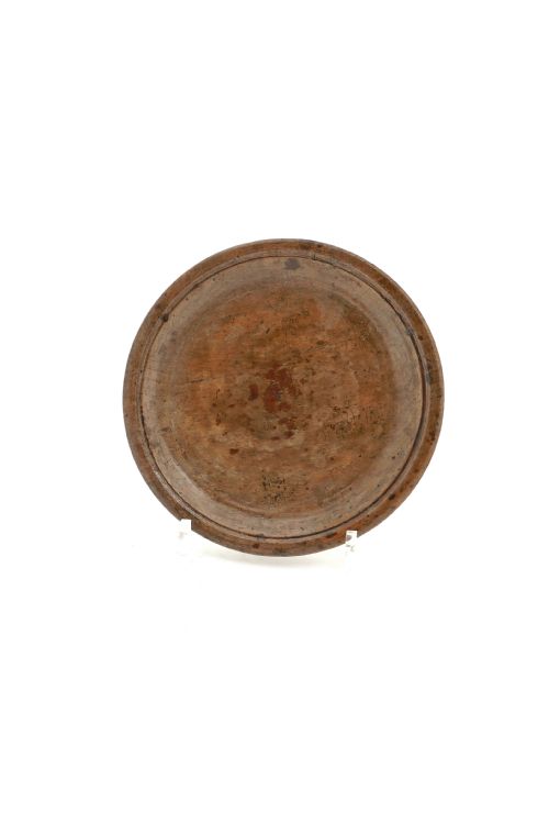 antique treen 18thc sycamore turned plate english c177090 - CATEGORY: ANTIQUE MISCELLANEOUS - DATED 18TH CENTURY