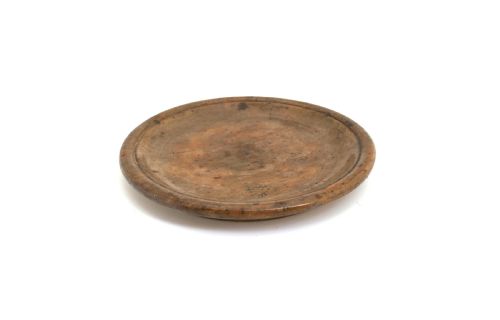 ANTIQUE TREEN 18THC SYCAMORE TURNED PLATE ENGLISH C177090 - ADDITIONAL PHOTO 2