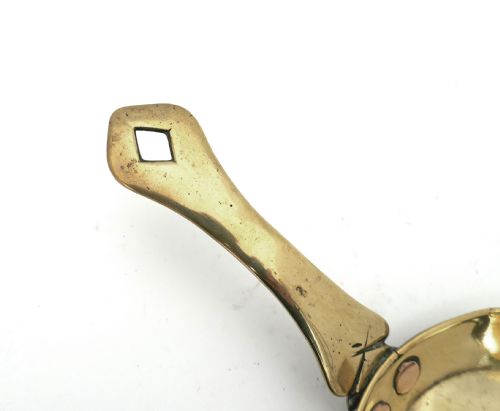 ANTIQUE EARLY METALWARE 18THC BRASS CHAMBERSTICK ENGLISH C170010 - ADDITIONAL PHOTO 1