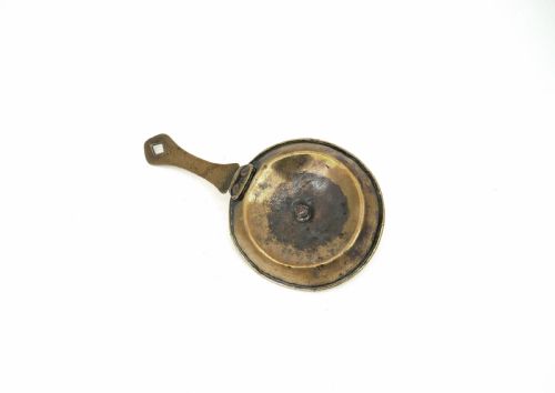 ANTIQUE EARLY METALWARE 18THC BRASS CHAMBERSTICK ENGLISH C170010 - ADDITIONAL PHOTO 2