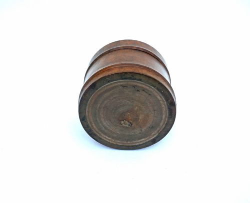 ANTIQUE TREEN 19THC BIRCH GENTLEMAN'S LIDDED COLLAR STUD BOX ENGLISH SCOTTISH C180020 - ADDITIONAL PHOTO 3