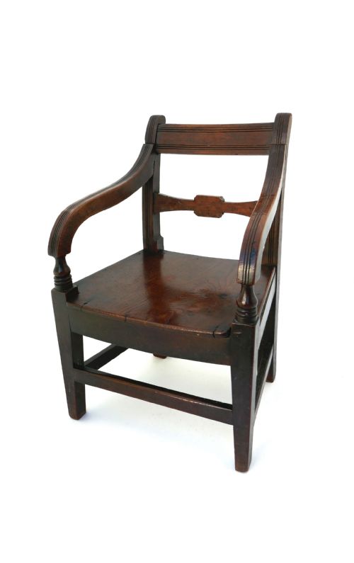 antique country furniture 19thc elm fruitwood childs regency chair english c180020 - CATEGORY: ANTIQUE CHAIRS - DATED 19TH CENTURY