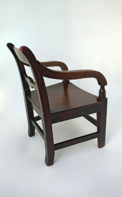 ANTIQUE COUNTRY FURNITURE 19THC ELM FRUITWOOD CHILDS REGENCY CHAIR ENGLISH C180020 - ADDITIONAL PHOTO 1