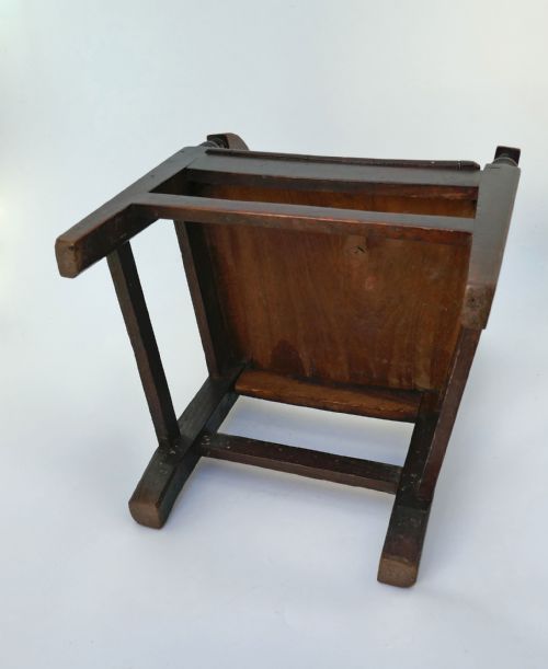 ANTIQUE COUNTRY FURNITURE 19THC ELM FRUITWOOD CHILDS REGENCY CHAIR ENGLISH C180020 - ADDITIONAL PHOTO 4
