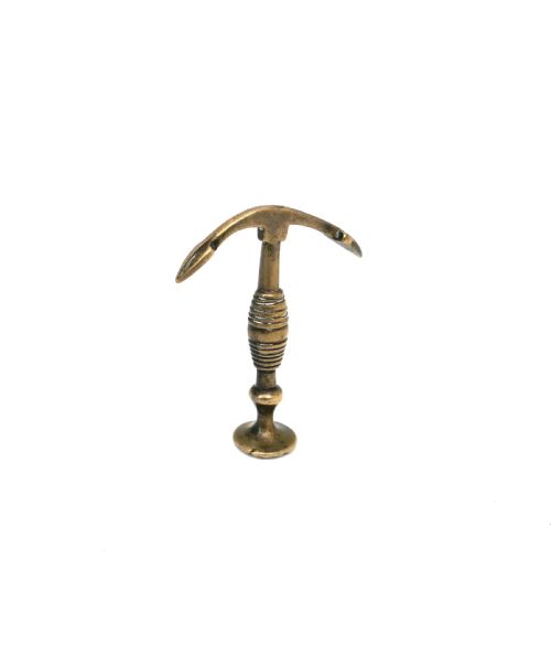 antique early metalware 19thc brass sailors anchor pipe tamper english c186080 - CATEGORY: ANTIQUE METAL - DATED 19TH CENTURY