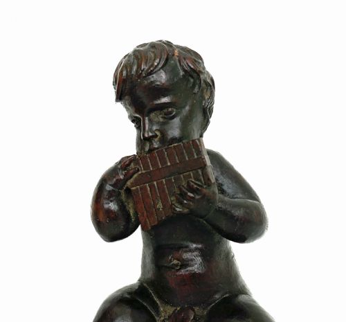 ANTIQUE CARVINGS 18THC WALNUT CHERUBS PLAYING MUSICAL INSTRUMENTS FLEMISH C172040 - ADDITIONAL PHOTO 2