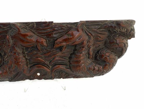 ANTIQUE CARVINGS 17THC FLEMISH CARVED HIPPO CAMPUS EXOTIC BIRDS FLEMISH C166090 - ADDITIONAL PHOTO 2
