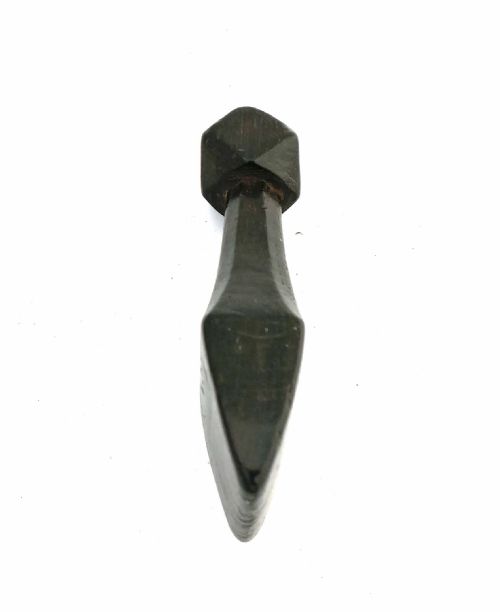 ANTIQUE TREEN 19THC SAILORS HARDWOOD SEAM RUBBER OR LINER ENGLISH C184060 - ADDITIONAL PHOTO 1