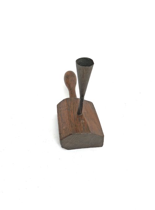 antique collectables 19thc homemade cottage chamberstick english c184060 - CATEGORY: ANTIQUE MISCELLANEOUS - DATED 19TH CENTURY