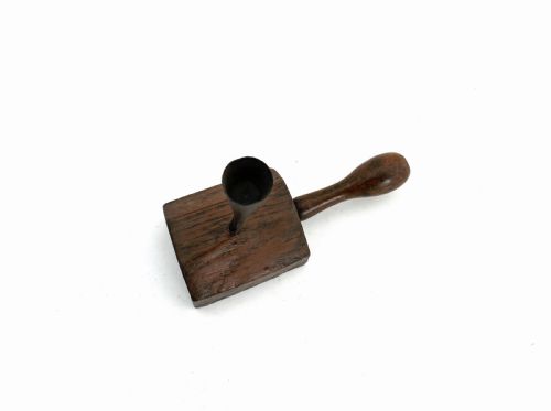 ANTIQUE COLLECTABLES 19THC HOMEMADE COTTAGE CHAMBERSTICK ENGLISH C184060 - ADDITIONAL PHOTO 2