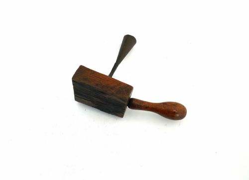 ANTIQUE COLLECTABLES 19THC HOMEMADE COTTAGE CHAMBERSTICK ENGLISH C184060 - ADDITIONAL PHOTO 3