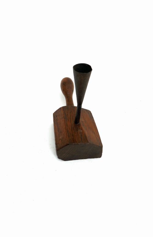 ANTIQUE COLLECTABLES 19THC HOMEMADE COTTAGE CHAMBERSTICK ENGLISH C184060 - ADDITIONAL PHOTO 4