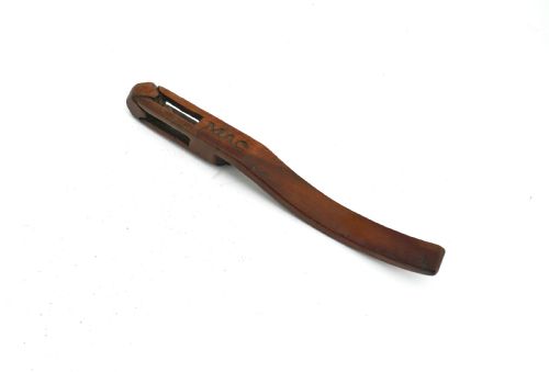 antique treen 19thc yew wood knitting sheath dated named mac 1888 english - CATEGORY: ANTIQUE MISCELLANEOUS - DATED 19TH CENTURY