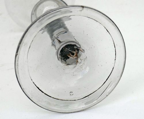 ANTIQUE GLASS 18THC HAND BLOWN BELL BOWL WINE GLASS CONTINENTAL C174050 - ADDITIONAL PHOTO 3