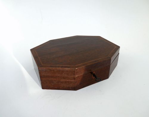 antique collectables 19thc ladies sheraton style jewellery box english c182030 - CATEGORY: ANTIQUE BOXES - DATED 19TH CENTURY