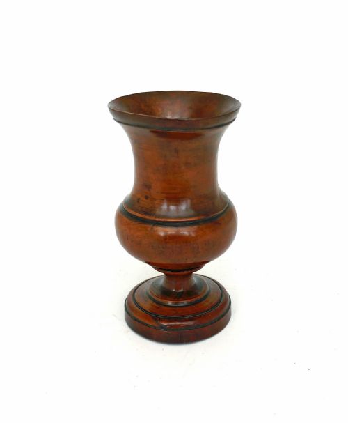antique treen 18thc pearwood turned spill vase english c1780c1800 - CATEGORY: ANTIQUE VASES - DATED 18TH CENTURY