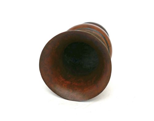 ANTIQUE TREEN 18THC PEARWOOD TURNED SPILL VASE ENGLISH C1780C1800 - ADDITIONAL PHOTO 2