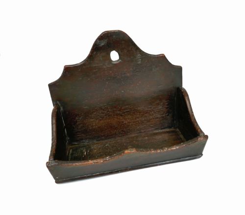 antique 18thc painted pine wall candle rush box welsh c174060 - CATEGORY: ANTIQUE MISCELLANEOUS - DATED 18TH CENTURY