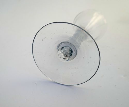 ANTIQUE EARLY GLASS 18THC SPIRAL TWIST WINE GLASS WITH DOMED FOOT CONTINENTAL DUTCH C176070 - ADDITIONAL PHOTO 3