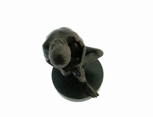 ANTIQUE EARLY METALWARE 19THC BRONZE SCULPTURE OF 'BOY WITH THORN' FRENCH PARIS C188090 - ADDITIONAL PHOTO 4