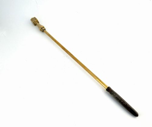 antique metalware 19thc brass georgian english poker c180020 - CATEGORY: ANTIQUE METAL - DATED 19TH CENTURY
