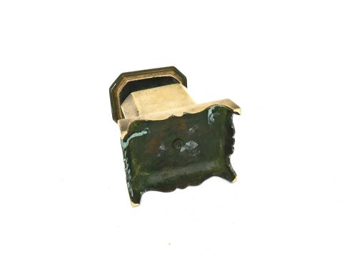 ANTIQUE METALWARE 18THC BELL METAL TOBACCO JAR ENGLISH C176080 - ADDITIONAL PHOTO 4