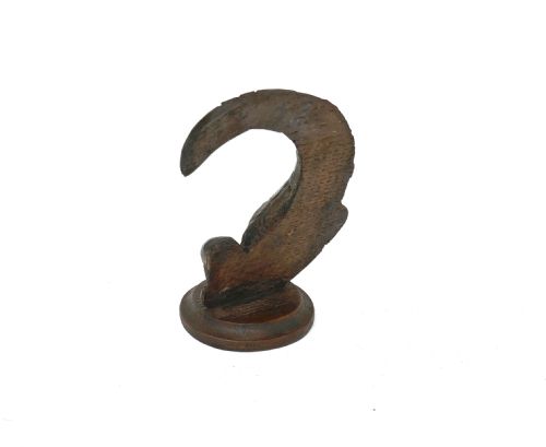 ANTIQUE 17THC OAK CARVED DOLPHIN MOUNTED ON LATER BASE FLEMISH C166080 - ADDITIONAL PHOTO 3