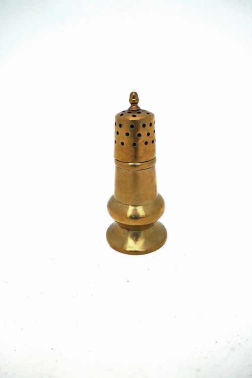 antique early metalware 18thc sheet brass sugarspice sifter english c176080 - CATEGORY: ANTIQUE METAL - DATED 18TH CENTURY