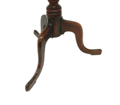 ANTIQUE OAK FRUITWOOD 18THC TRIPOD TABLE WITH REVOLVING DISH TOP ENGLISH C175070 - ADDITIONAL PHOTO 2