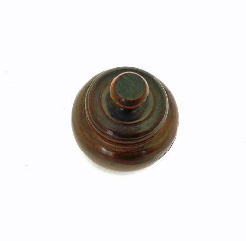 ANTIQUE TREEN FRUITWOOD 19THC LIDDED TURNED SPICE POT ENGLISH FRENCH C182040 - ADDITIONAL PHOTO 4