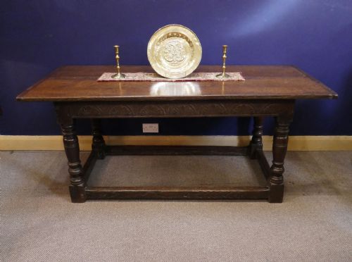 antique period oak 17thc joyned refectory dining table english c164050 - CATEGORY: ANTIQUE TABLES - DATED 17TH CENTURY
