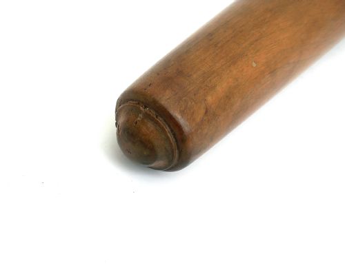 ANTIQUE TREEN 19THC FRUITWOOD ROLLING PIN WITH ACORN FINIAL ENGLISH C182040 - ADDITIONAL PHOTO 2