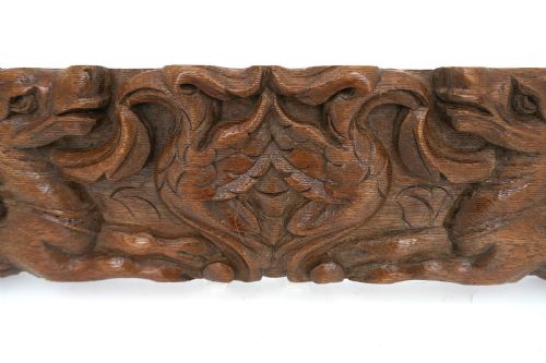 ANTIQUE EARLY CARVINGS 17THC OAK CHERUBS HIPPOCAMPUS FLEMISH C166080 - ADDITIONAL PHOTO 3