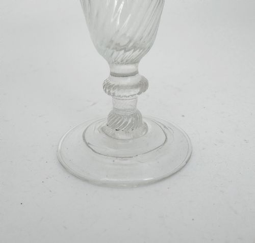 EARLY 18THC WRYTHEN FOLDED FOOT ALE DRINKING GLASS ENGLISH C173040 - ADDITIONAL PHOTO 1