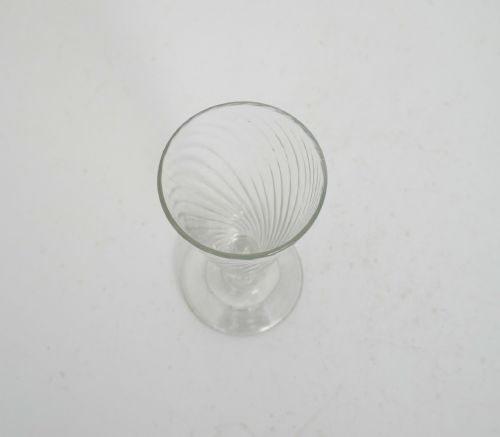 EARLY 18THC WRYTHEN FOLDED FOOT ALE DRINKING GLASS ENGLISH C173040 - ADDITIONAL PHOTO 3