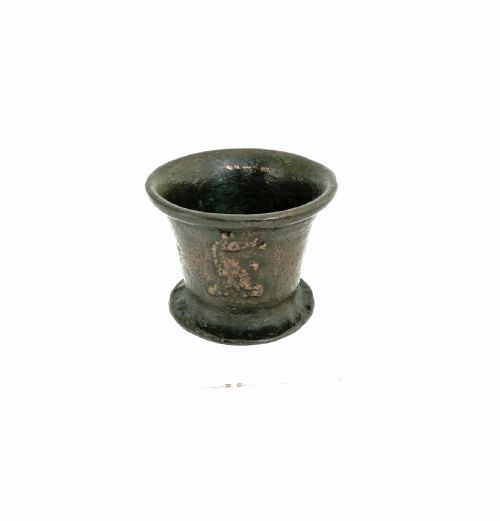 antique metalware 17thc bronze dragons head mortar london c164050 - CATEGORY: ANTIQUE METAL - DATED 17TH CENTURY