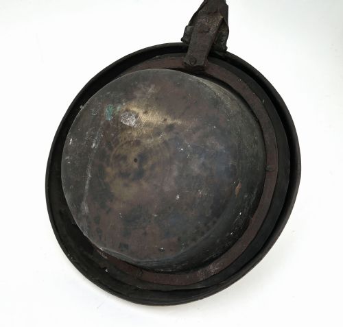 ANTIQUE METALWARE 17THC IRON BRASS WARMING PAN WITH ENGRAVED HANDLE ENGLISH C164060 - ADDITIONAL PHOTO 3
