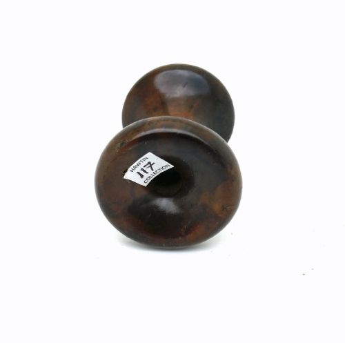 ANTIQUE TREEN 19THC BOBBIN FOR WOOL OR COTTON INITIALLED WT AND DATED 1809 - ADDITIONAL PHOTO 3