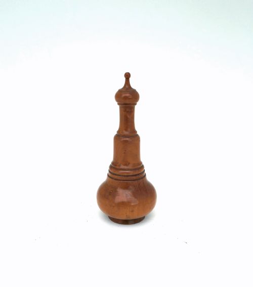 antique treen 19thc boxwood turned glove powderer french c184060 - CATEGORY: ANTIQUE MISCELLANEOUS - DATED 19TH CENTURY