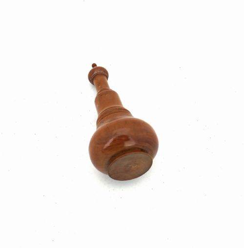 ANTIQUE TREEN 19THC BOXWOOD TURNED GLOVE POWDERER FRENCH C184060 - ADDITIONAL PHOTO 3