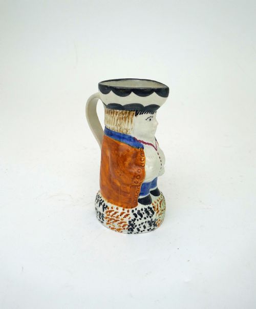 EARLY 19THC POTTERY PRATTWARE PEARLWARE SMALL TOBY JUG YORKSHIRE C180020 - ADDITIONAL PHOTO 1