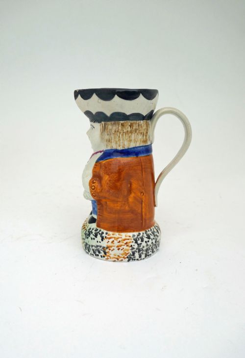 EARLY 19THC POTTERY PRATTWARE PEARLWARE SMALL TOBY JUG YORKSHIRE C180020 - ADDITIONAL PHOTO 3