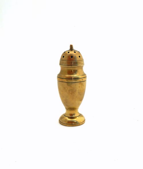 antique metalware 18thc large brass muffineer english c176080 - CATEGORY: ANTIQUE METAL - DATED 18TH CENTURY