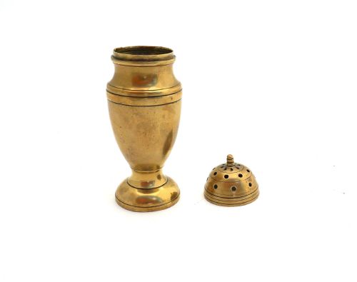 ANTIQUE METALWARE 18THC LARGE BRASS MUFFINEER ENGLISH C176080 - ADDITIONAL PHOTO 3