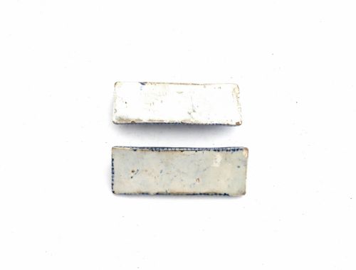 ANTIQUE EARLY 19THC POTTERY BLUE WHITE KNIFE RESTS ENGLISH C180020 - ADDITIONAL PHOTO 1